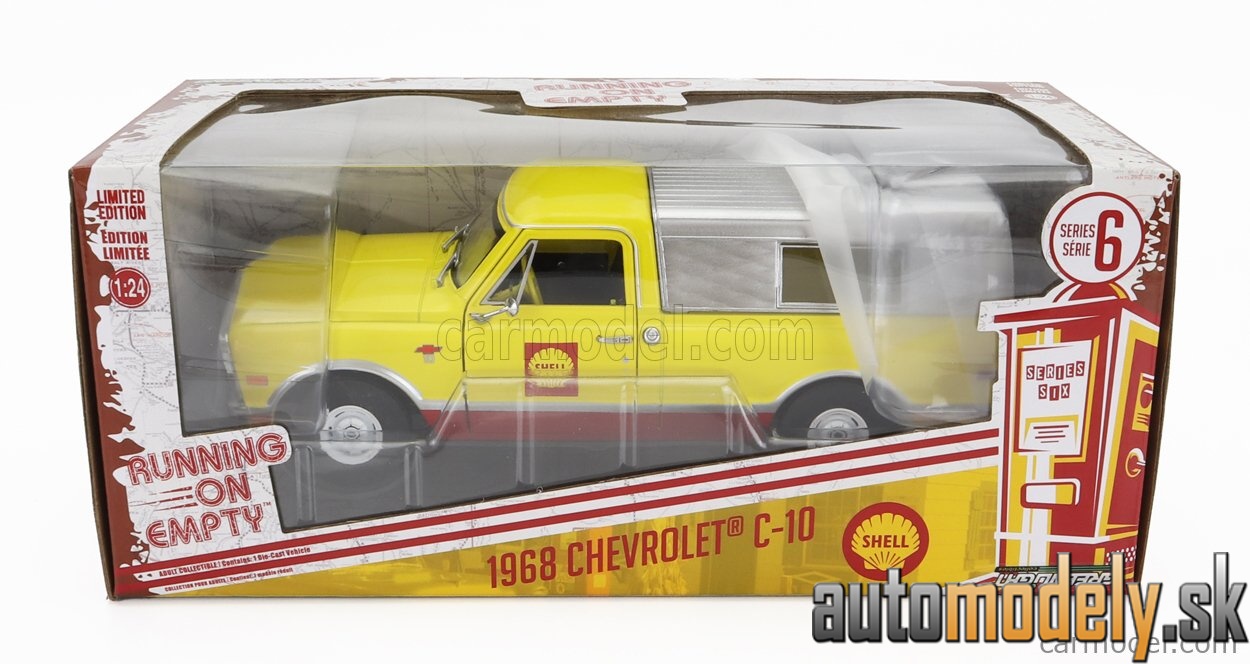 GreenLight - CHEVROLET C-10 PICK-UP SHELL 1968 YELLOW SILVER - 1:24
