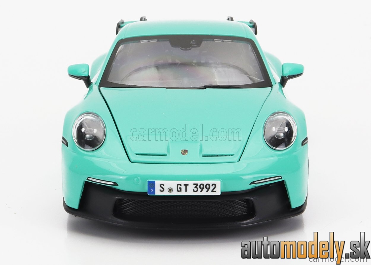 Bburago - PORSCHE 911 992 GT3 COUPE 2021 MINT GREEN - 1:24