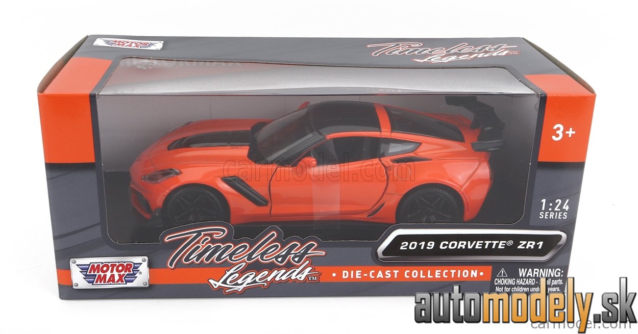 Motormax - CHEVROLET CORVETTE ZR1 2019 ORANGE - 1:24
