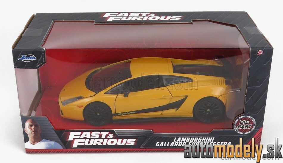 Jada - LAMBORGHINI GALLARDO SUPERLEGGERA 2007 FAST & FURIOUS YELLOW - 1:24
