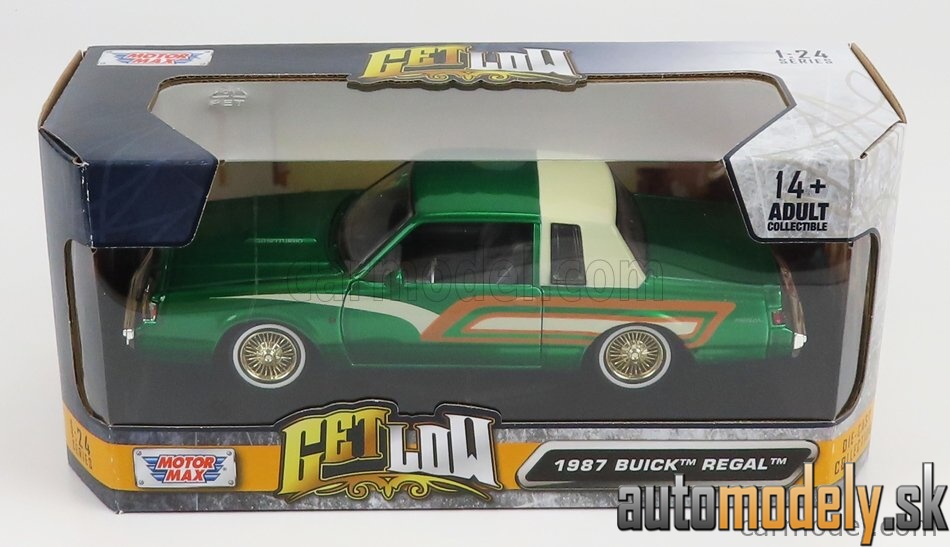 Motormax - BUICK REGAL CUSTOM 1987 GREEN - 1:24