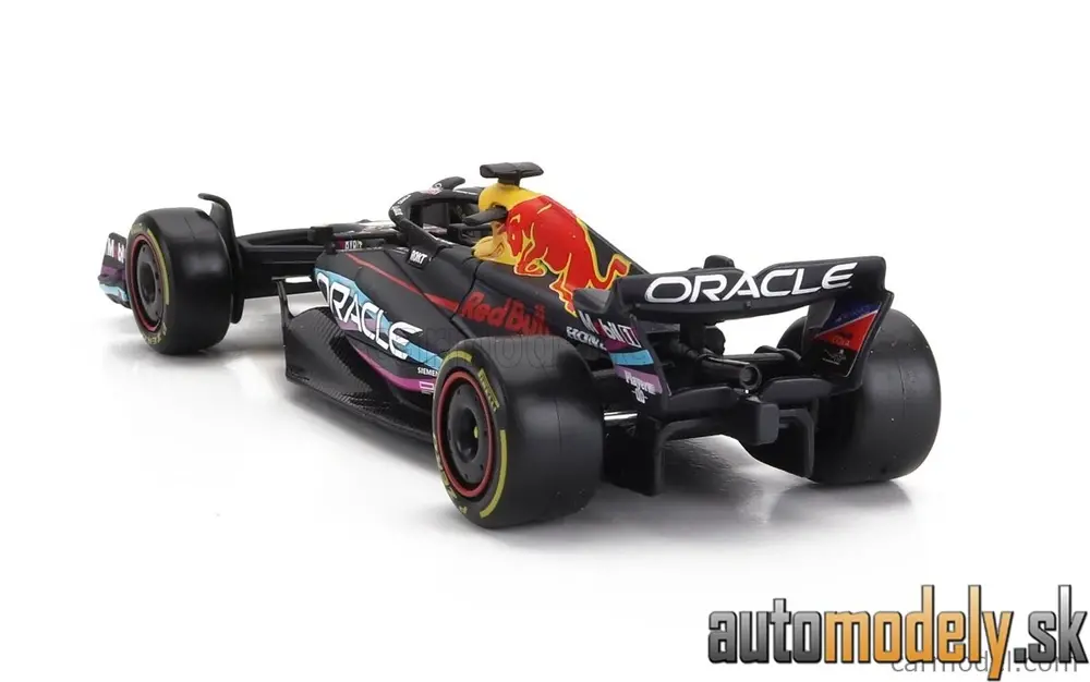 BURAGO - RED BULL F1 RB19 TEAM ORACLE RED BULL RACING N 1 WORLD CHAMPION WINNER MIAMI GP 2023 MAX VERSTAPPEN MATT BLUE - 1:43