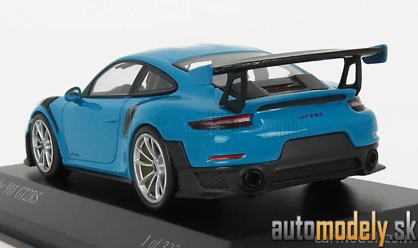 Minichamps - PORSCHE 911 991-2 GT2 RS COUPE 2018 SILVER RIMS - 1:43