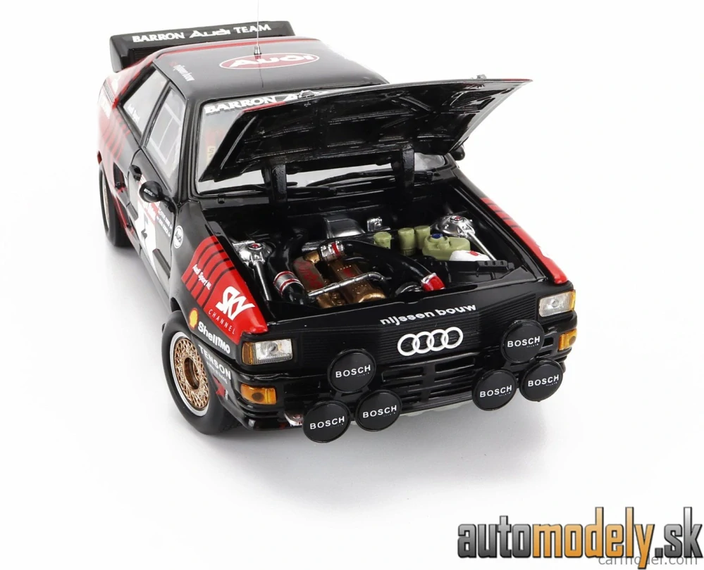 SUN-STAR - AUDI - QUATTRO A2 N 5 4th RALLY CIRCUIT DES ARDENNES 1986 JOHN BOSCH - STEVE BOND - 1:18