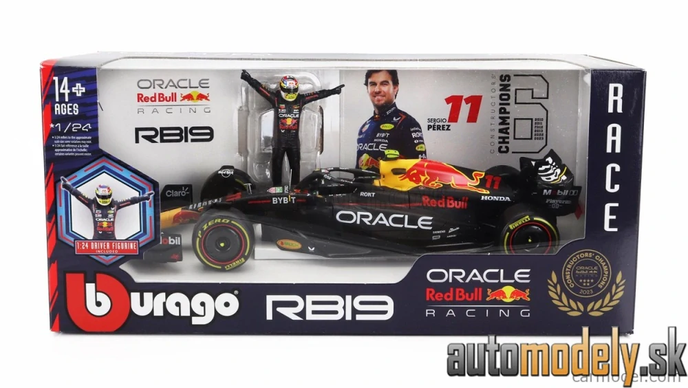 Bburago - RED BULL - F1 RB19 TEAM ORACLE RED BULL RACING N 11 SEASON 2023 SERGIO PEREZ - 1:24