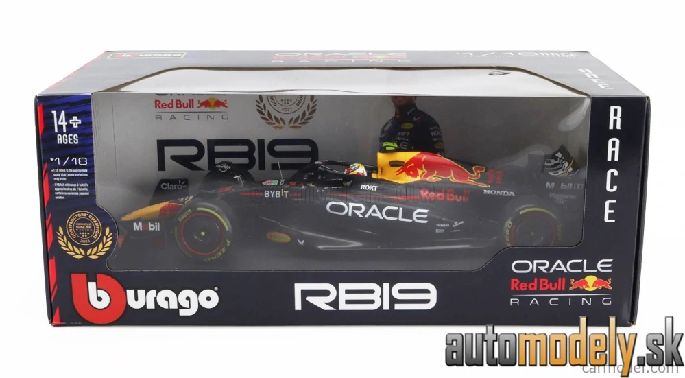 BURAGO - RED BULL - F1 RB19 TEAM ORACLE RED BULL RACING N 11 SEASON 2023 SERGIO PEREZ - 1:18