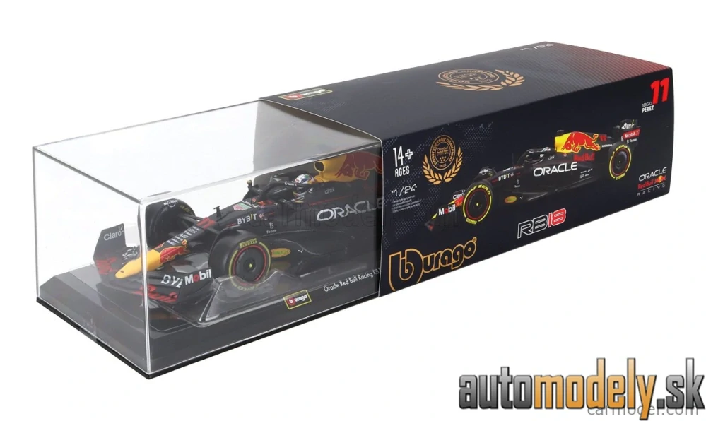 BURAGO - RED BULL - F1 RB18 TEAM ORACLE RED BULL RACING N 11 SEASON 2022 SERGIO PEREZ - 1:24