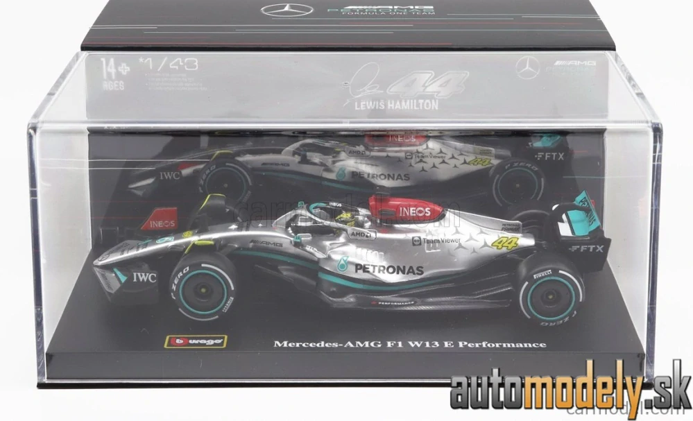 BURAGO - MERCEDES GP - F1 W13E TEAM MERCEDES-AMG PETRONAS F1 N 44 SEASON 2022 LEWIS HAMILTON - 1:43