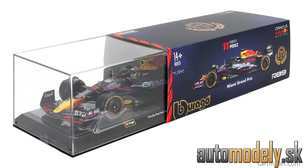 BURAGO - RED BULL - F1 RB19 TEAM ORACLE RED BULL RACING N 11 2nd MIAMI GP 2023 SERGIO PEREZ - 1:24