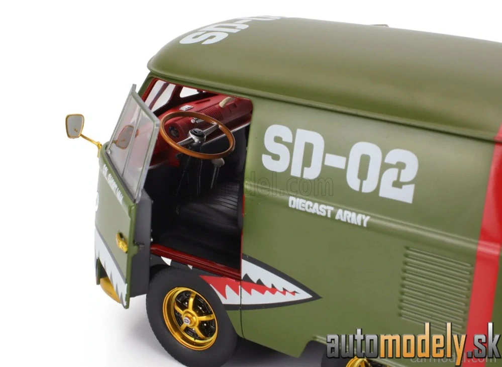 SOLIDO - VOLKSWAGEN - T1 VAN KOOL COMBI WITH TRAILER 1950 - 1:18