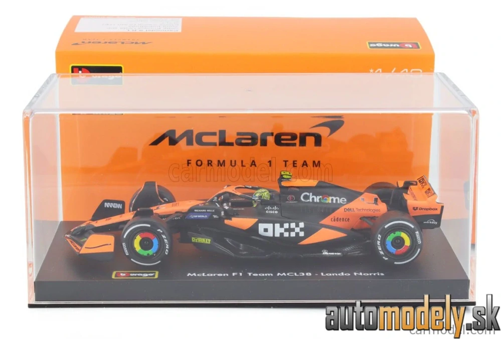 BURAGO - McLAREN - F1 MCL38 TEAM MCLAREN N 4 WINNER MIAMI GP 2024 FIRST F1 VICTORY LANDO NORRIS - 1:43