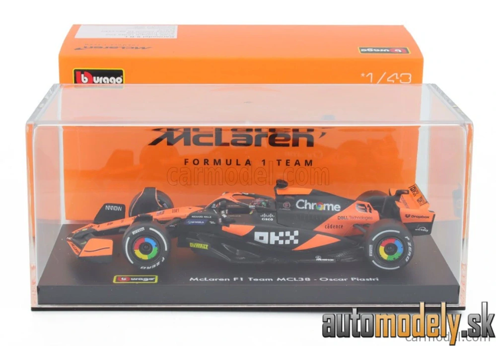 BURAGO - McLAREN - F1 MCL38 TEAM MCLAREN N 81 MIAMI GP 2024 OSCAR PIASTRI - 1:43