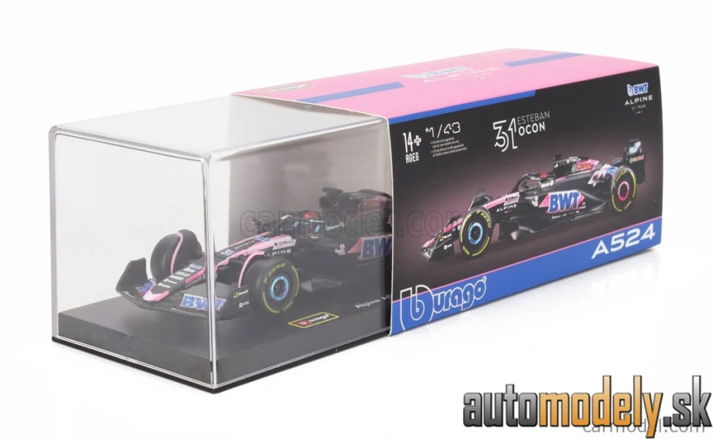 BURAGO - ALPINE - F1 A524 TEAM BWT ALPINE N 31 SEASON 2024 ESTEBAN OCON - 1:43