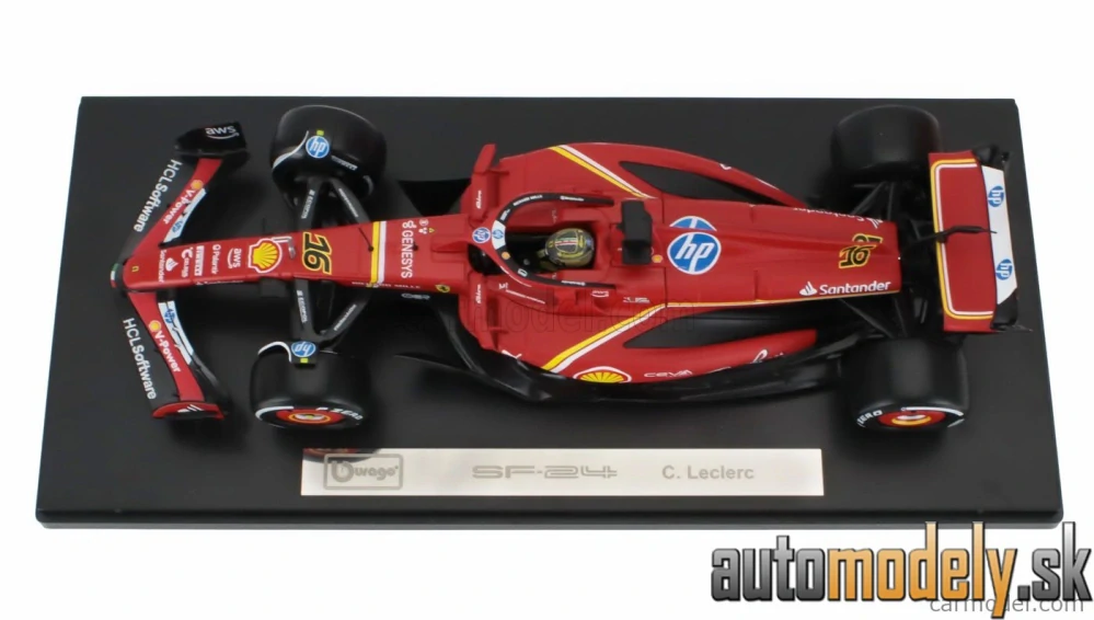 BURAGO - FERRARI - F1 SF-24 TEAM SCUDERIA FERRARI N 16 WINNER ITALY MONZA GP 2024 CHARLES LECLERC - 1:18