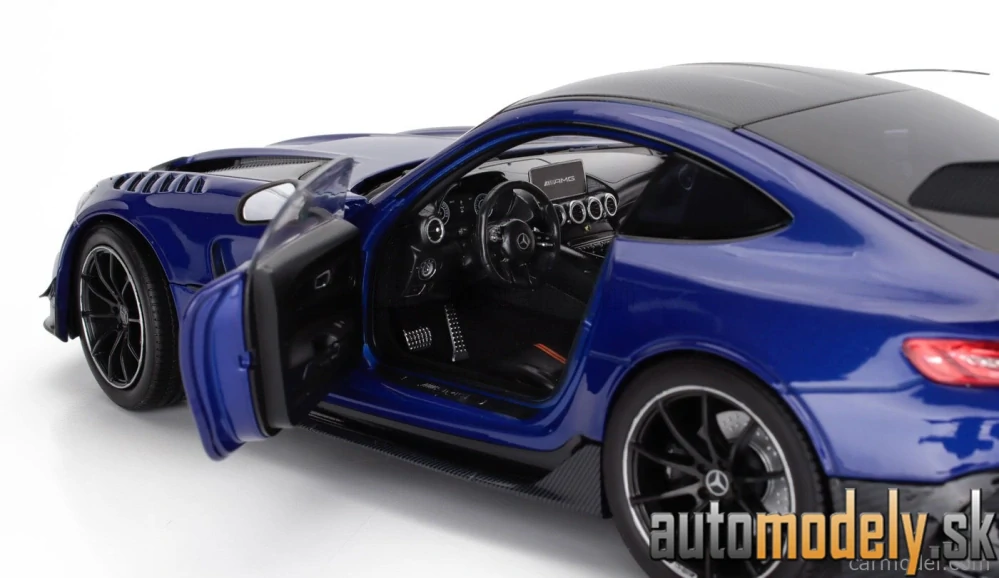 Norev Mercedes-AMG GT Série Noire 2021 – 1/18 Bleu Métallisé, Collection Neuve
