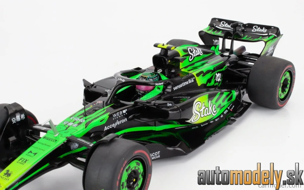 SOLIDO - SAUBER F1 C44 TEAM STAKE KICK N 24 LAS VEGAS USA GP 2024 ZHOU GUANYU - 1:18
