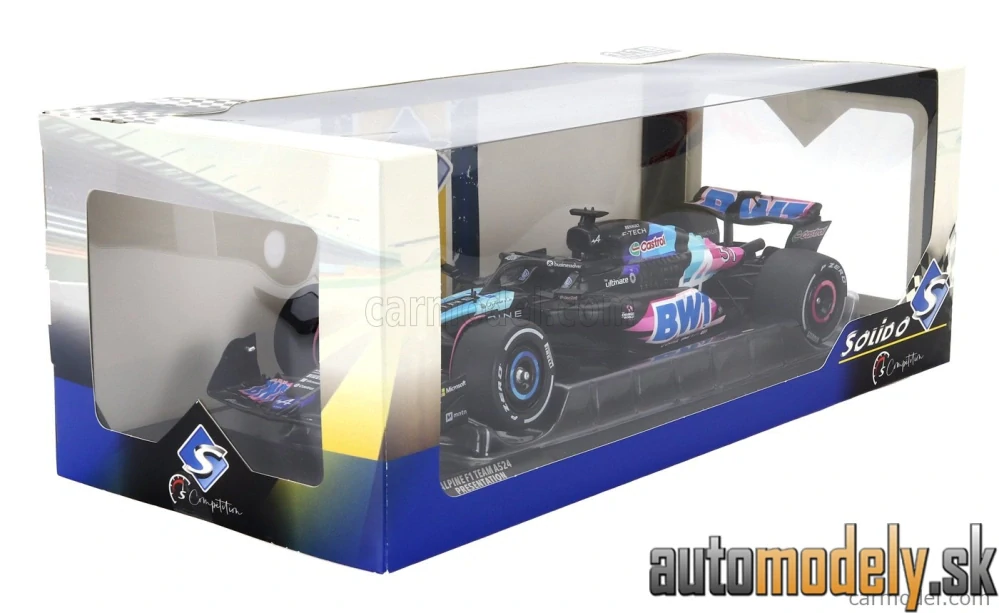 SOLIDO - ALPINE F1 A524 TEAM BWT ALPINE N 31 N 10 PRESENTATION SEASON 2024 ESTEBAN OCON - PIERRE GASLY - 1:18