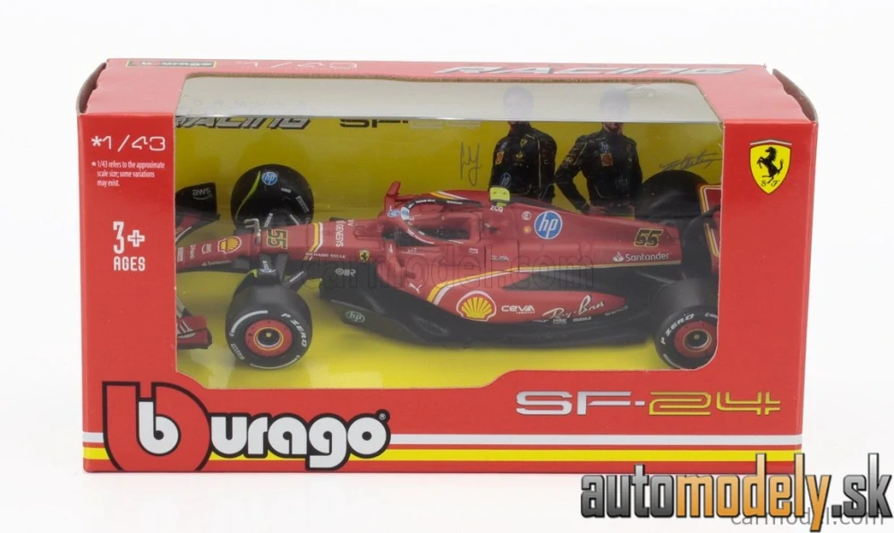 BURAGO - FERRARI - F1 SF-24 TEAM SCUDERIA FERRARI N 55 4th ITALY MONZA GP 2024 CARLOS SAINZ - 1:43