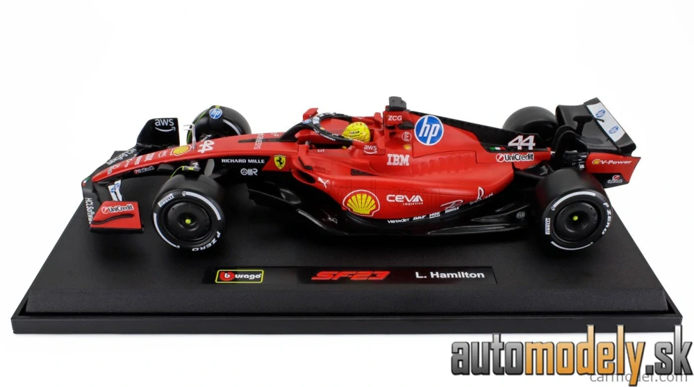 Bburago - FERRARI F1 SF-23 TEAM SCUDERIA FERRARI HP N 44 FIORANO 2025 LEWIS HAMILTON - 1:18
