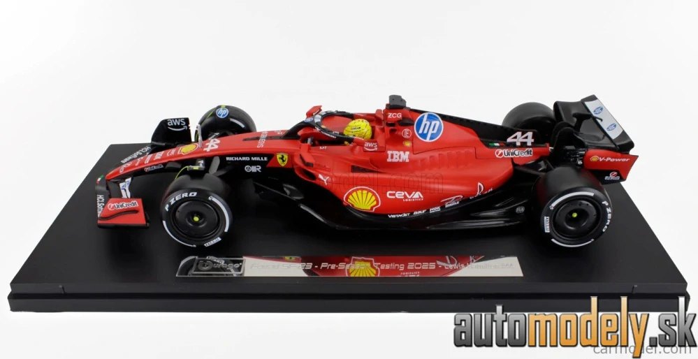 Bburago - FERRARI F1 SF-23 TEAM SCUDERIA FERRARI HP N 44 FIORANO 2025 LEWIS HAMILTON - 1:18