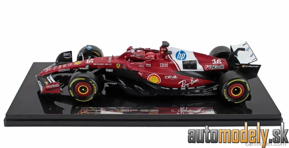 Bburago - FERRARI - F1 SF-25 TEAM SCUDERIA FERRARI N 16 SEASON 2025 CHARLES LECLERC - 1:18