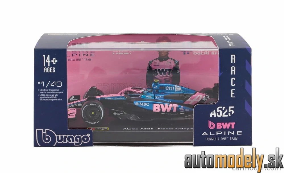 Bburago - ALPINE - F1 A525 TEAM BWT ALPINE N 43 SEASON 2025 FRANCO COLAPINTO - 1:43