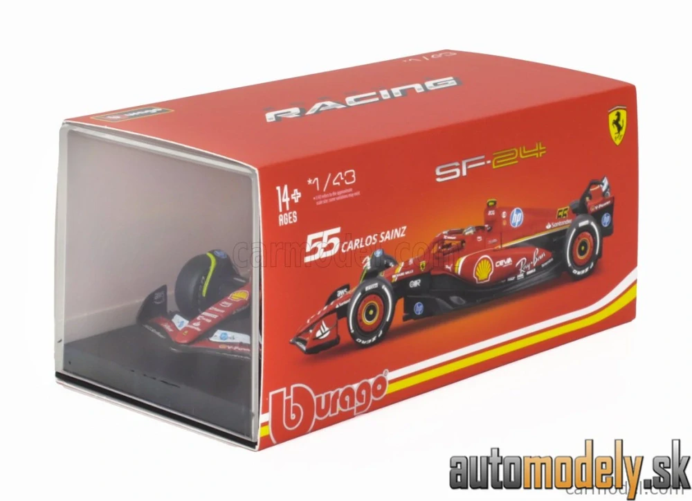BURAGO - FERRARI - F1 SF-24 TEAM SCUDERIA FERRARI N 55 4th ITALY MONZA GP 2024 CARLOS SAINZ - 1:43