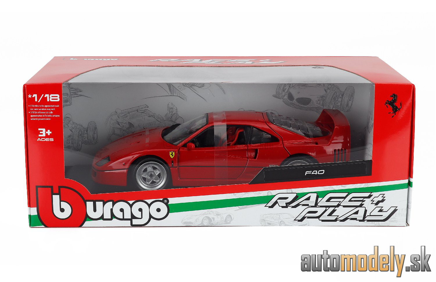 Bburago - Ferrari F40 1987 Red - 1:18
