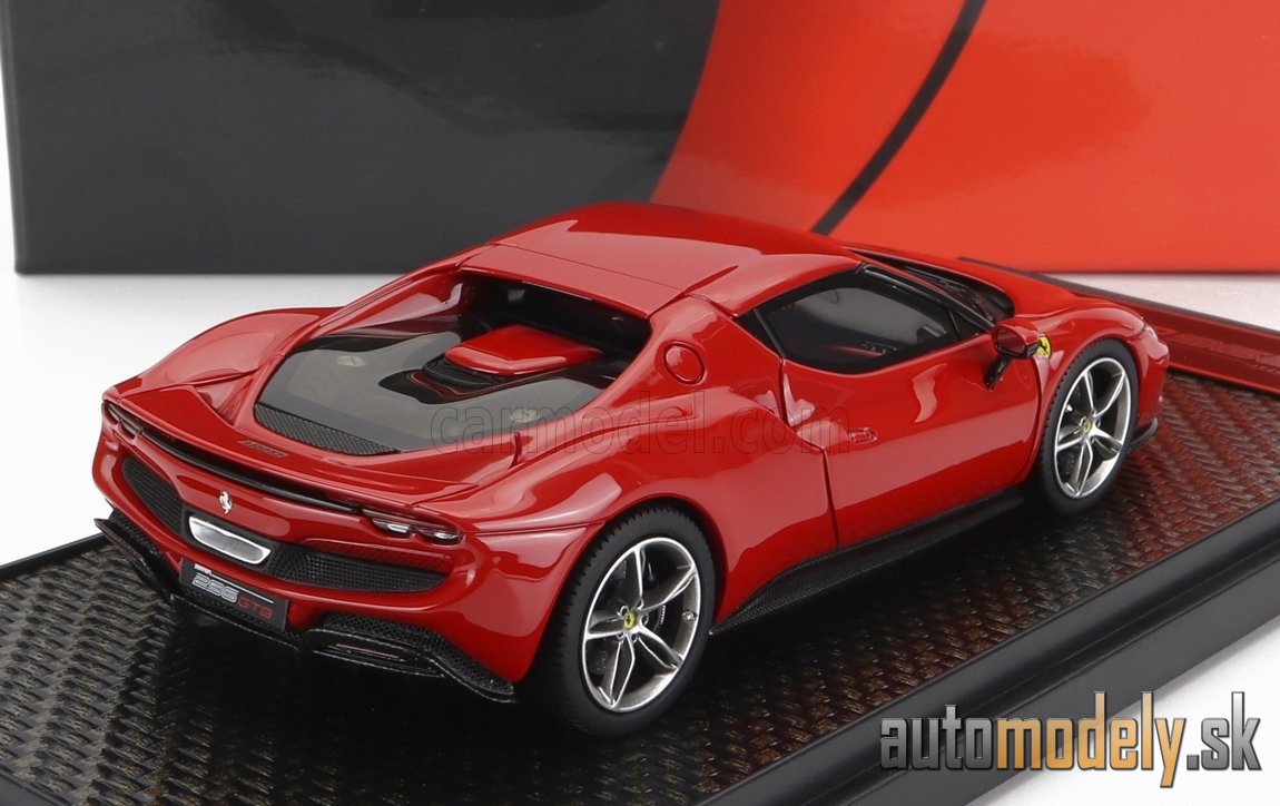 BBR-MODELS - FERRARI - 296 GTB HYBRID 830HP V6 2021 (ROSSO CORSA 322 - RED) - 1:43