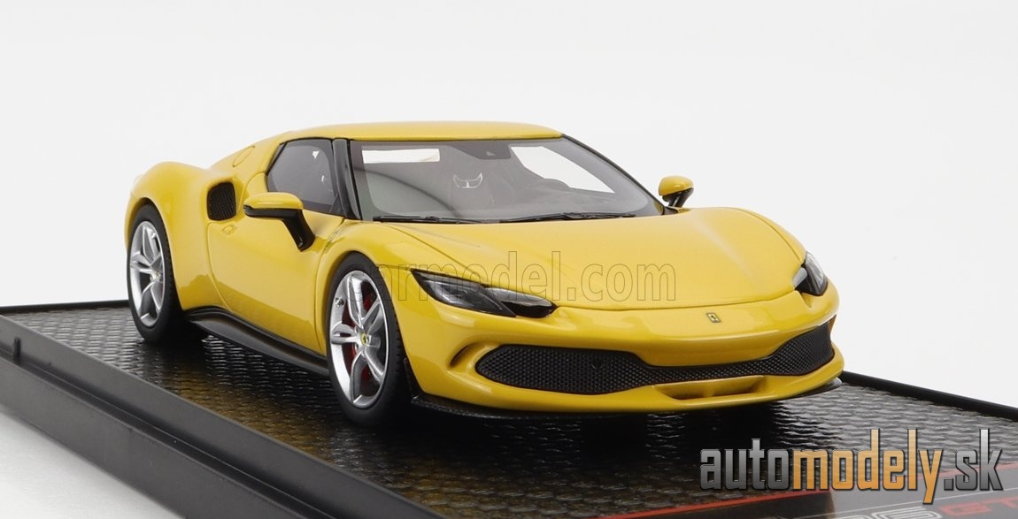 BBR-MODELS - FERRARI - 296 GTB HYBRID 830HP V6 2021 (GIALLO MODENA - YELLOW) - 1:43