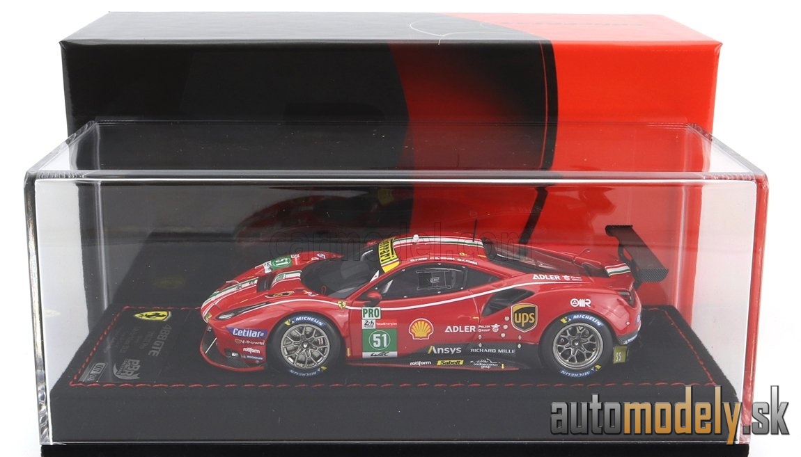 BBR-MODELS - FERRARI - 488 GTE 3.9L TURBO V8 TEAM AF CORSE N 51 WINNER LMGTE PRO CLASS 24h LE MANS 2021 J.CALADO - A.PIER GUIDI - C.LEDOGAR - 1:43
