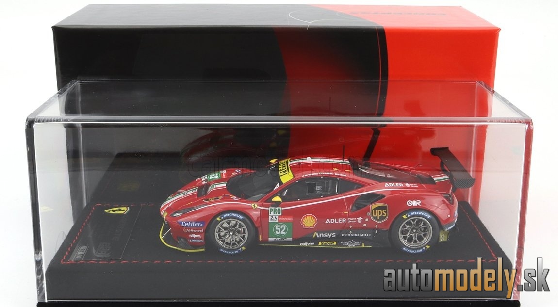 BBR-MODELS - FERRARI - 488 GTE 3.9L TURBO V8 TEAM AF CORSE N 52 LMGTE PRO CLASS 24h LE MANS 2021 S.BIRD - M.MOLINA - D.SERRA - 1:43