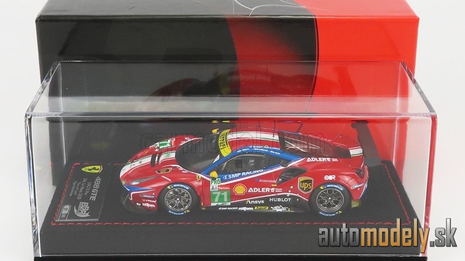 BBR-MODELS - FERRARI - 488 GTE EVO 3.9L TURBO V8 TEAM AF CORSE N 71 LMGTE PRO CLASS 24h LE MANS 2020 S.BIRD - M.MOLINA - D.RIGON - CON VETRINA - WITH SHOWCASE - 1:43