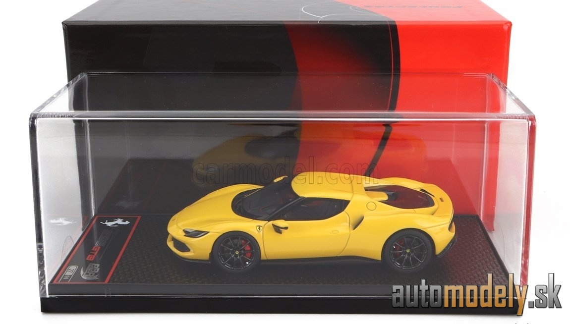 BBR-MODELS - FERRARI - 296 GTB HYBRID 830HP V6 2021 (YELLOW) - 1:43