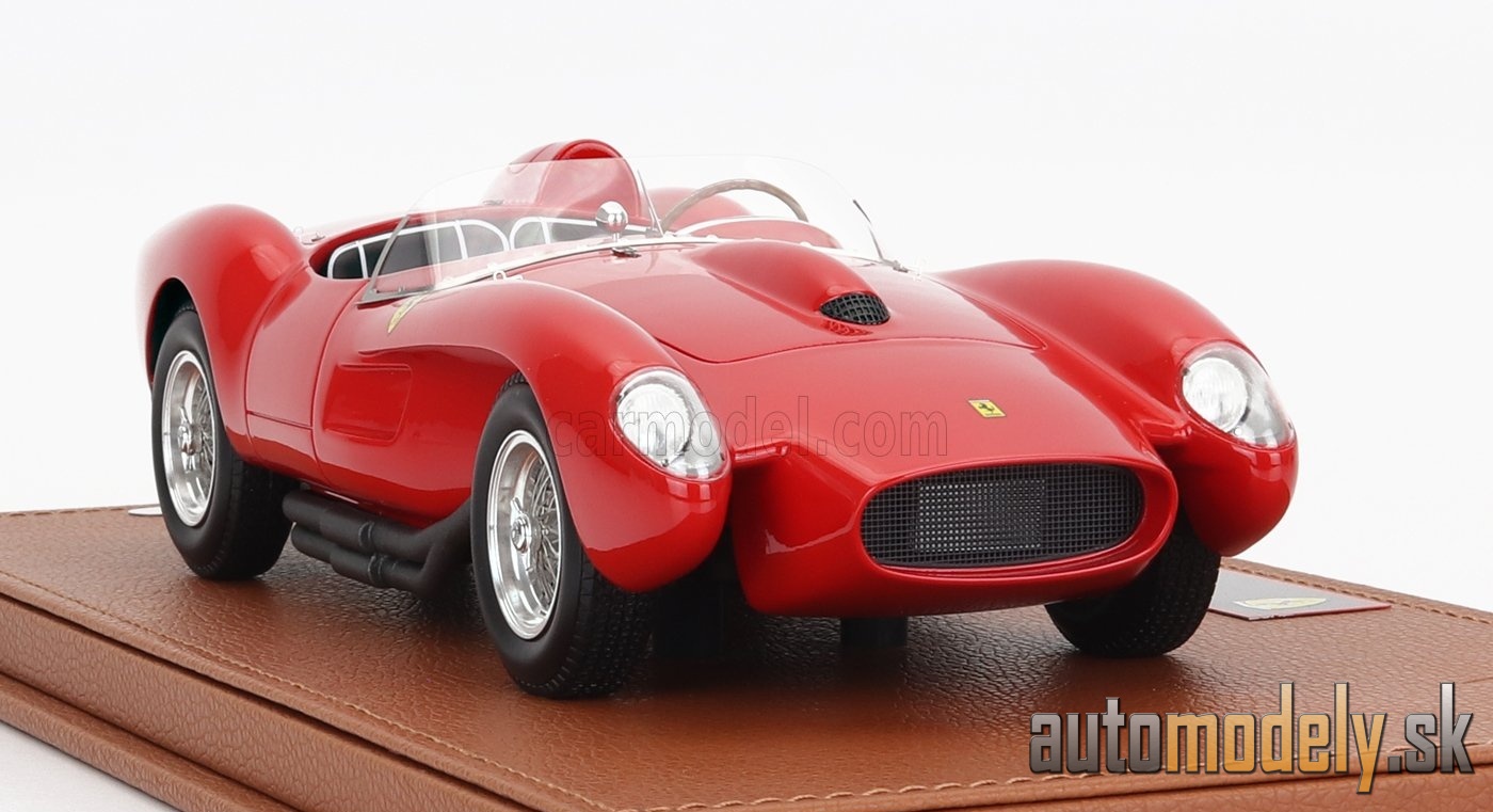 BBR-MODELS - FERRARI - 250TR TESTAROSSA SPIDER 1957 - CON VETRINA - WITH SHOWCASE (RED) - 1:18