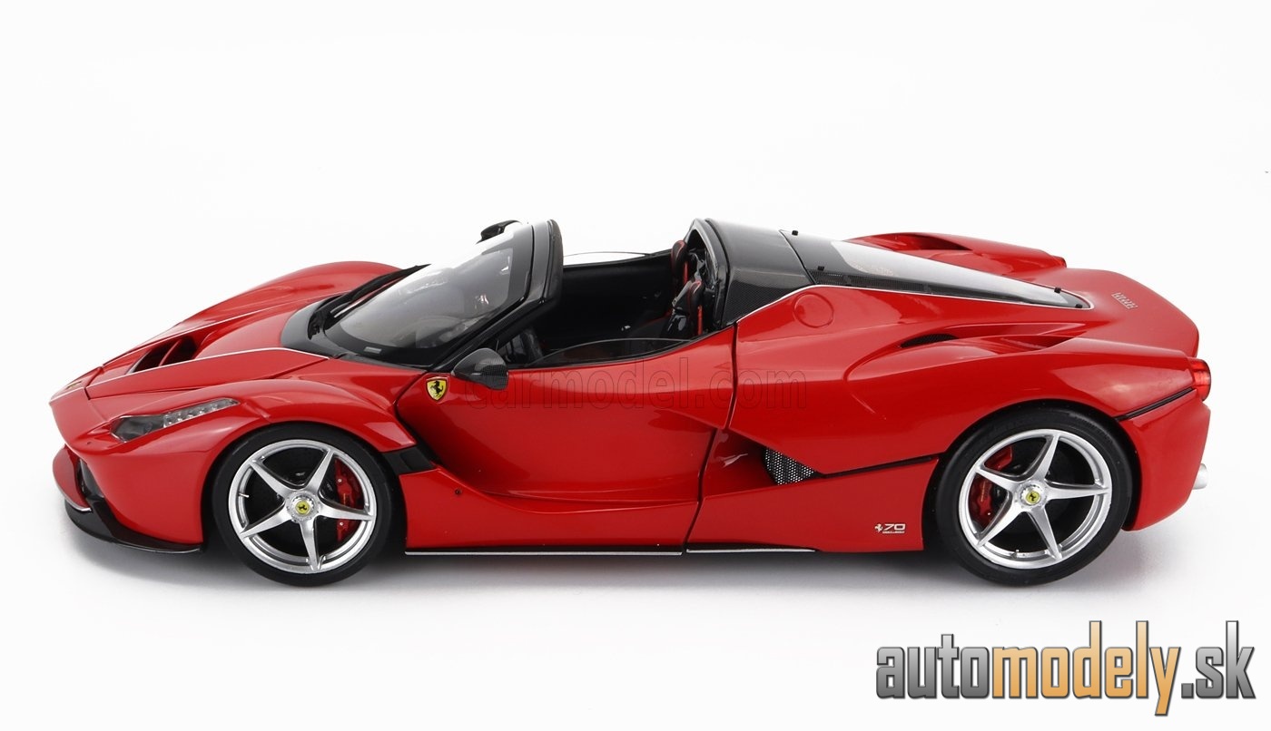 BBR-MODELS - FERRARI - LAFERRARI APERTA SPIDER 2016 (ROSSO CORSA 322 - RED) - 1:18
