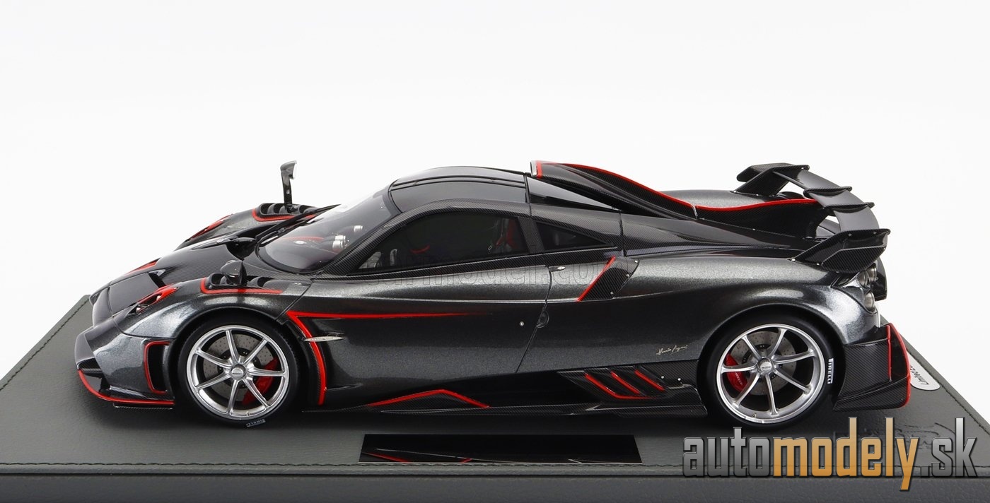 BBR-MODELS - PAGANI - IMOLA 2020 - CON VETRINA - WITH SHOWCASE (DARK GREY MET RED) - 1:18
