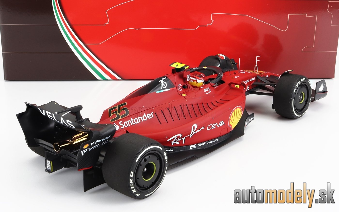 BBR-MODELS - FERRARI - F1-75 TEAM SCUDERIA FERRARI N 55 AUSTRALIAN GP 2022 CARLOS SAINZ - 1:18