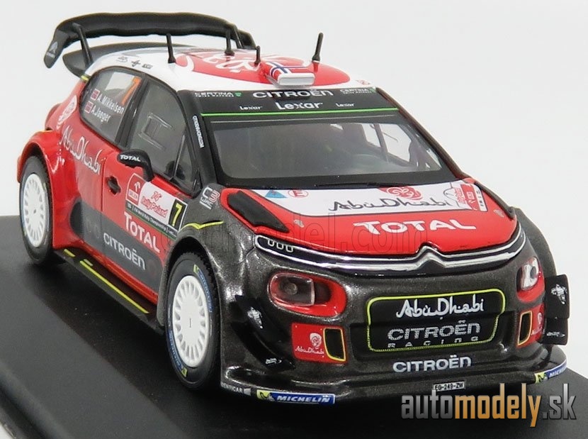 NOREV - CITROEN - C3 WRC ABU DHABI N 7 RALLY POLOGNE 2017 A.MIKKELSEN - A.JAEGER - 1:43