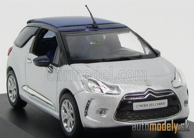 NOREV - CITROEN - CITROEN DS3 CABRIOLET 2013 (ALUMINIUM GREY MET BLUE) - 1:43
