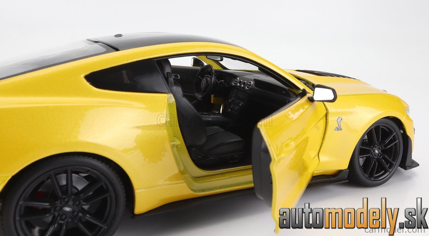 Maisto - FORD USA - MUSTANG SHELBY GT500 COUPE 2020 - YELLOW BLACK - 1:18
