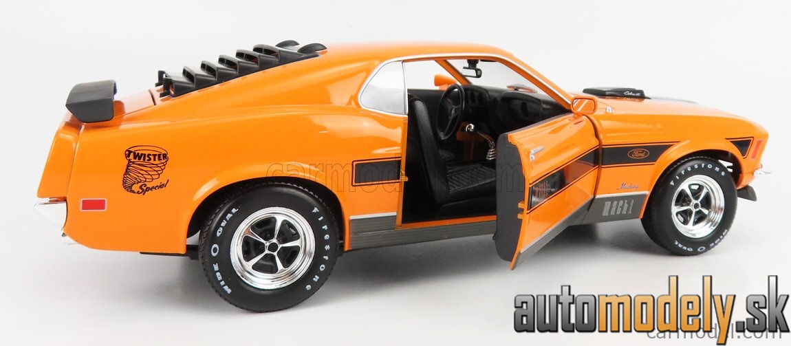 Maisto - FORD USA - MUSTANG MACH-1 COUPE 1970 - ORANGE - 1:18
