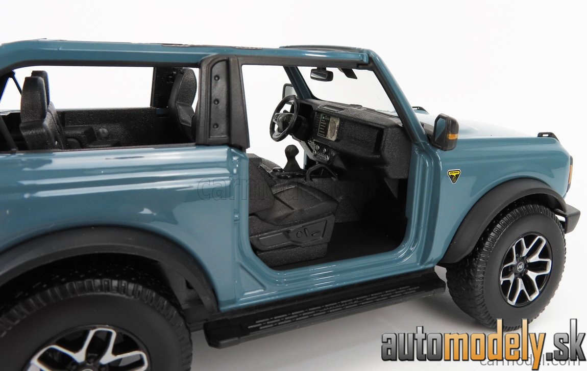 Maisto - FORD USA - BRONCO BADLANDS WITHOUT DOORS 2021 - BLUE - 1:18