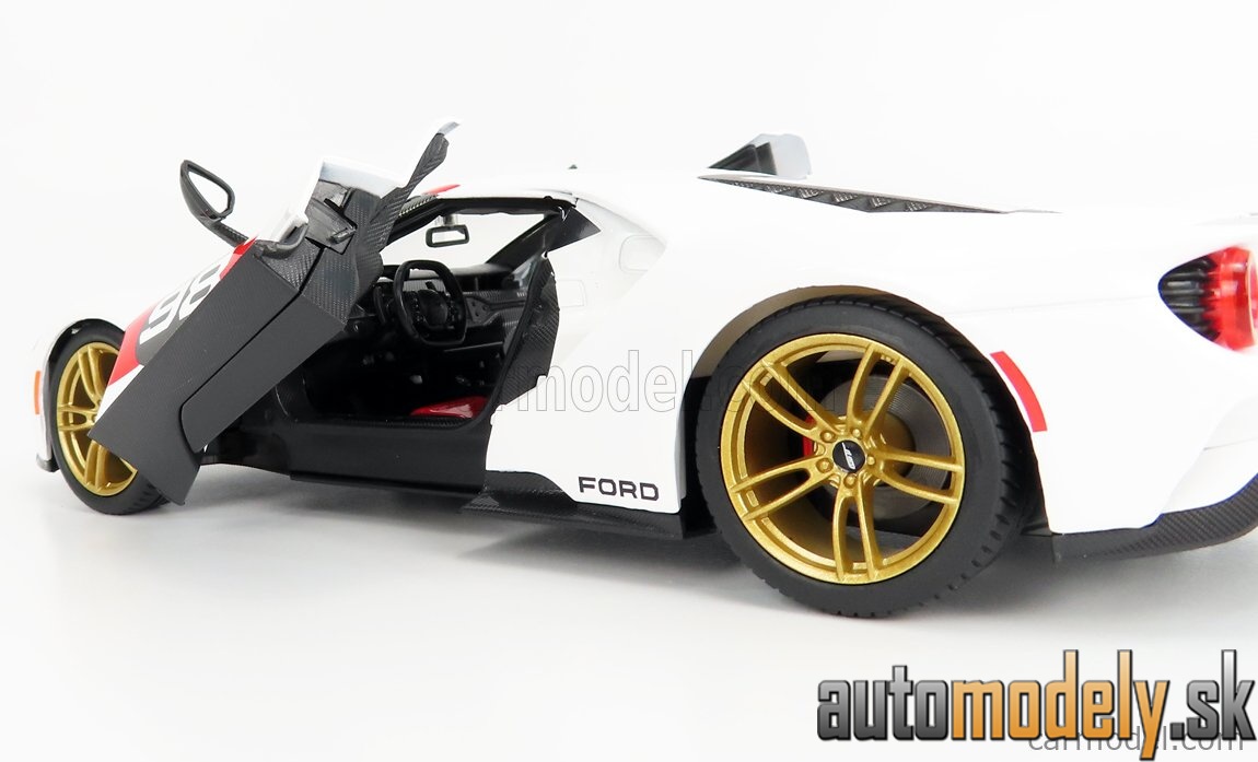 Maisto - FORD USA - GT N 98 DAYTONA LIVERY 2021 - WHITE BLACK - 1:18