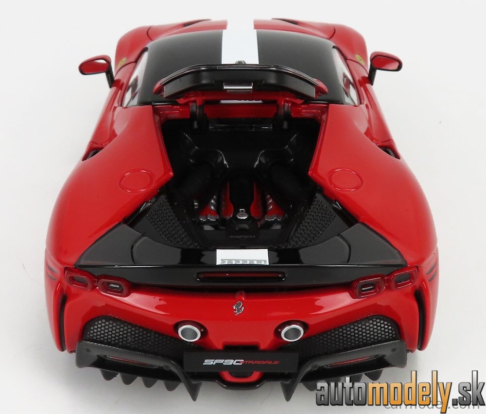 Bburago - FERRARI - SF90 STRADALE HYBRID 1000hp ASSETTO FIORANO 2019 - RED BLACK WHITE - 1:18