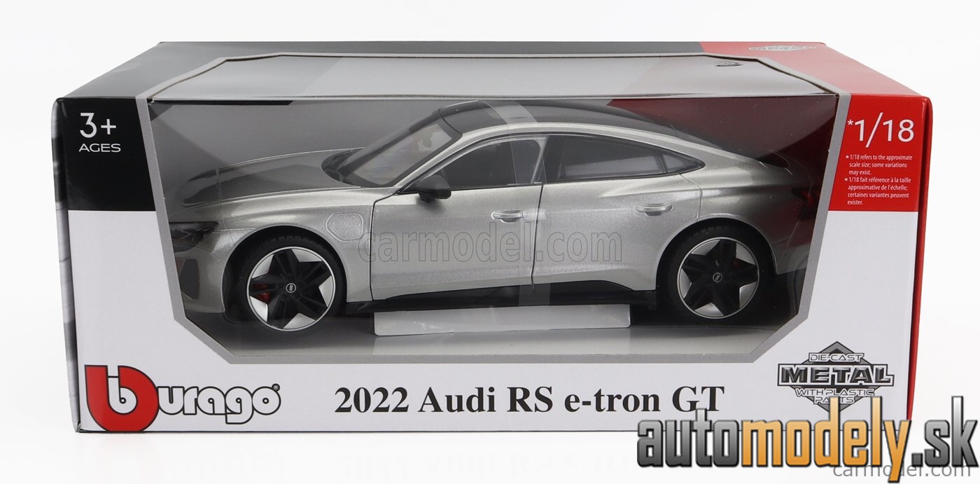 Bburago - AUDI - GT RS E-TRON 2022 - SILVER - 1:18