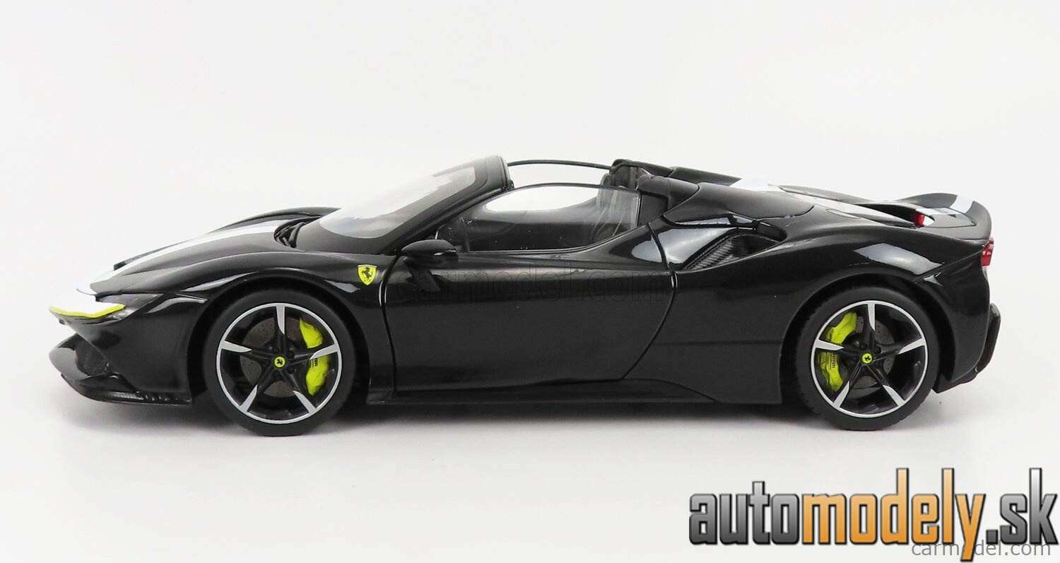 Bburago - FERRARI - SF90 STRADALE SPIDER ASSETTO FIORANO 2019 - BLACK - 1:18