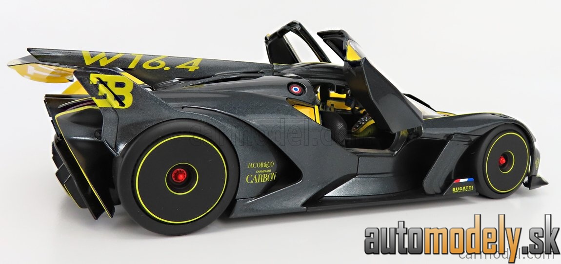 Bburago - BUGATTI - BOLIDE W16 8.0 FOUR-TURBO 1850hp 500km/h 2020 - YELLOW BLACK - 1:18