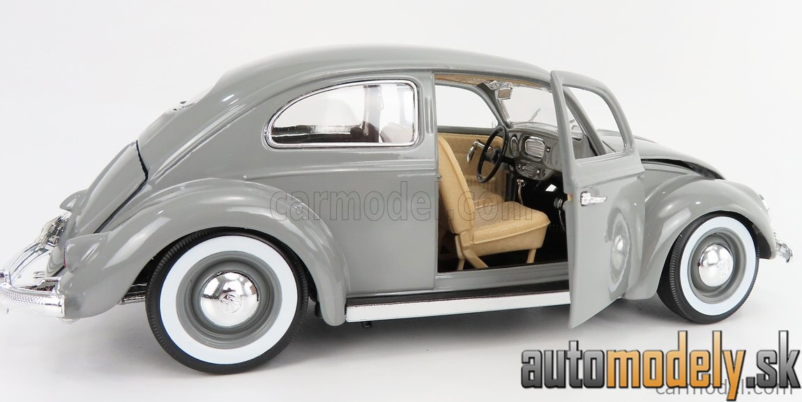 Bburago - VOLKSWAGEN - KAFER BEETLE 1955 - GREY - 1:18