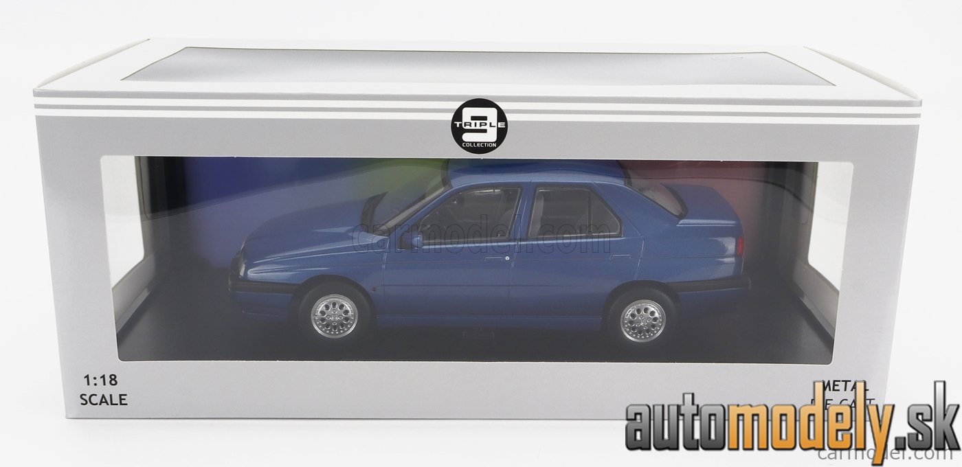 Triple9 - ALFA ROMEO 155 1996 GREY INTERIOR BLUE MET - 1:18